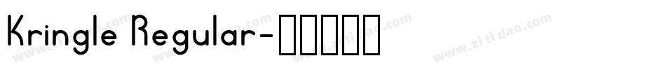 Kringle Regular字体转换